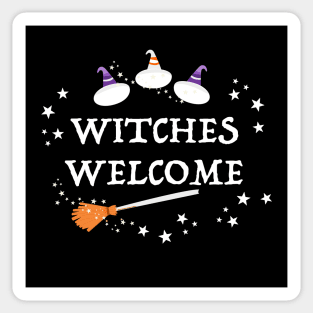 Witches welcome Halloween Sticker